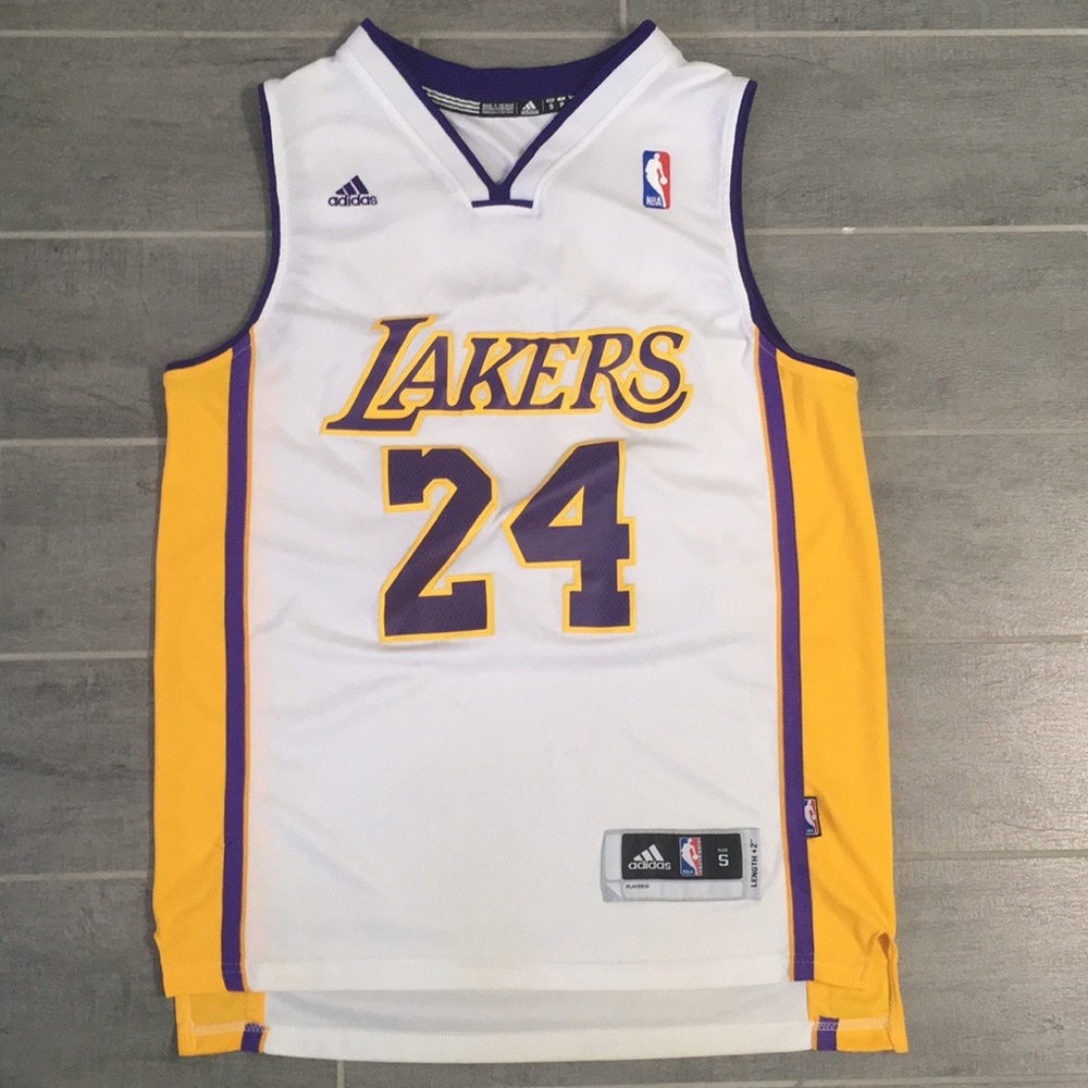 Kobe Bryant Lakers White Adidas Swingman Jersey